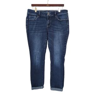 Apt. 9 Straight Crop Cuffed Capri Jeans Size 14